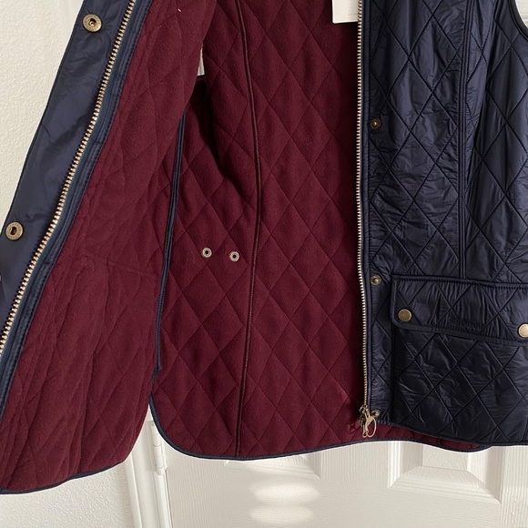 Barbour Navy Quilted Vest - Picture 2 of 6